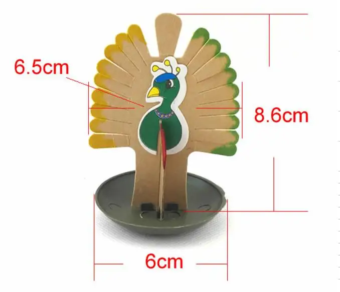 2019 9x7cm Multicolor Magic Growing Paper Peacock Tree Magical Grow Christmas Trees Arvore Magica Kids Science Toys For Children