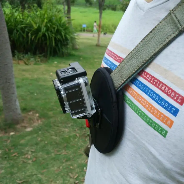 แม่เหล็กแม่เหล็กกระเป๋าเป้สะพายหลังเข็มขัดรถคลิปสำหรับ Gopro Hero 987654 SJ4000 Sj8/10 Xiaomi Yi H9R akaso Action กล้อง