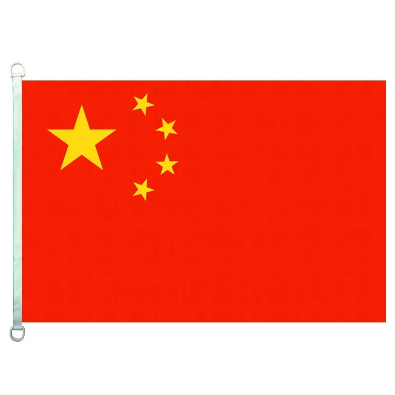 

china national flag,90*150CM size, 120g/m2 knitted polyester fabric,with two D ring