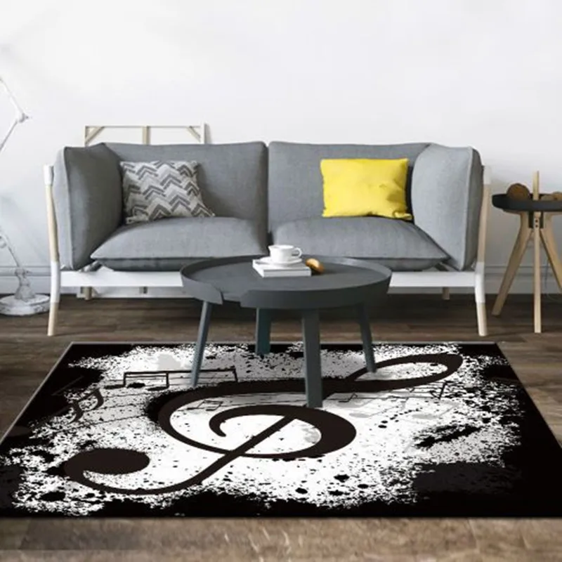 Music Printed Living Room Carpet Nordic Bedroom Area Rugs Sofa Table Rug Study Room Large Size Floor Mat Kids Decor Soft carpets