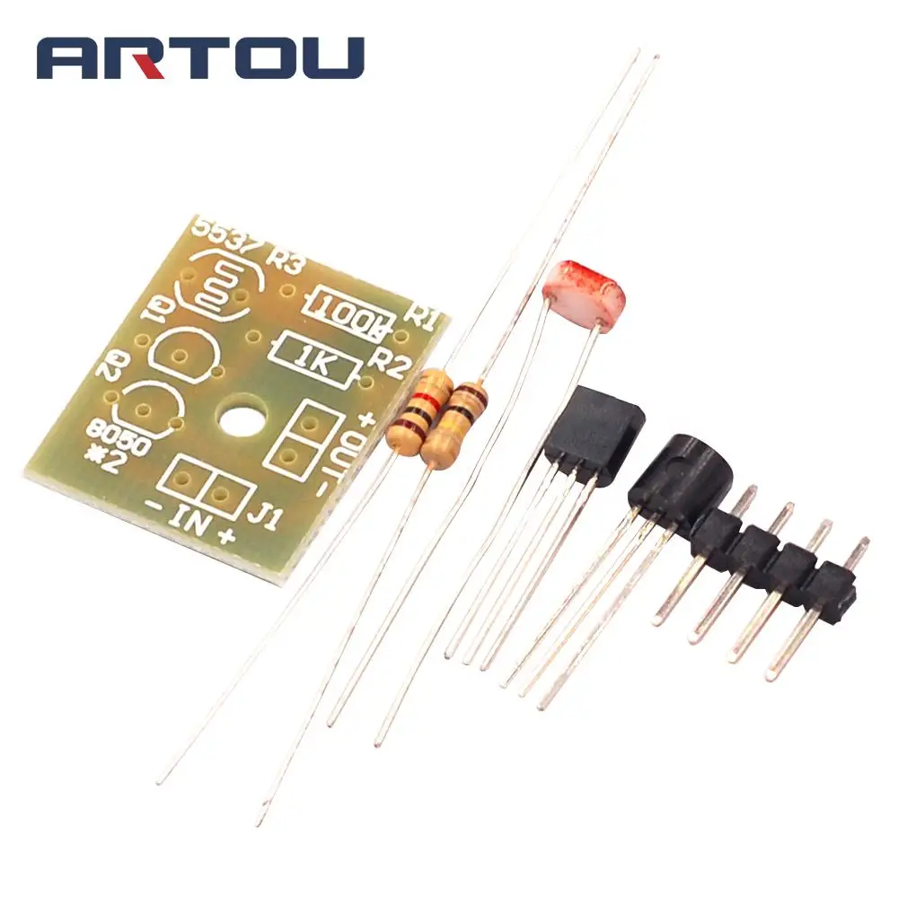 DIY Kit Light Control Sensor Switch Suite Photosensitive Induction Switch Kits DIY Electronic Trainning Integrated Circuit Suite