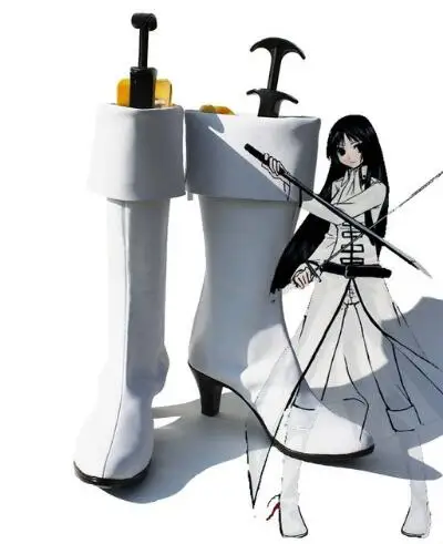 

Gintama Imai Nobume Cosplay Boots Shoes Costume Accessories Halloween Party Boots for Adult Women High Heel Shoes Custom Made