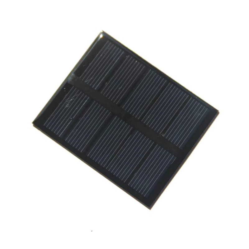 BUHESHU Polycrystalline 0.5Watt  2.5V Solar Panel Cell DIY Solar Charger For  1.5V-2V Battery Toy  Light 58*70MM Epoxy 5pcs/lot