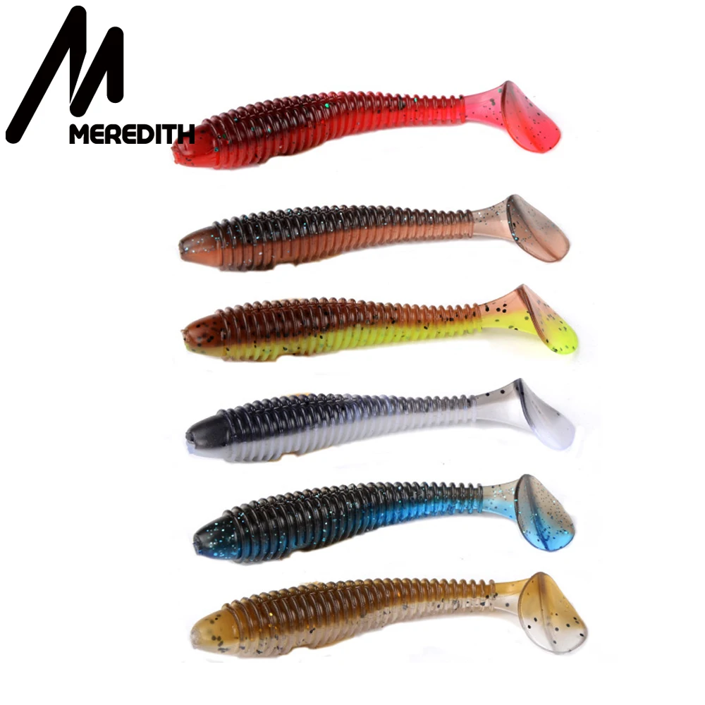 6pcs/Lot 18cm/33.6g Artificial Tube with Paddle Tail Soft Plastic Baits for Fishing Big Game Free Shipping