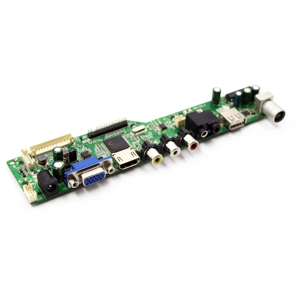 M6-V5.1 VGA AV USB TV LCD Controller Board สำหรับ23.6นิ้ว1920X1080 M236H1-L01 4CCFL LVDS Monitor ชุด DIY