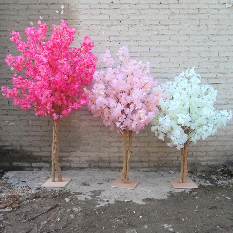 New Artificial Cherry Flowers Tree Simulation Fake Peach Wishing Trees for Home Decor and Wedding Centerpieces Decorations