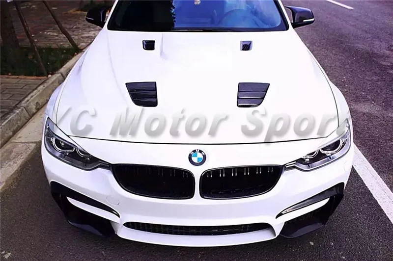 Car Accessories Carbon Fiber VRS Style Hood Bonnet Fit For 2012-2014 F30 F35 3 Series Front Hood Cover