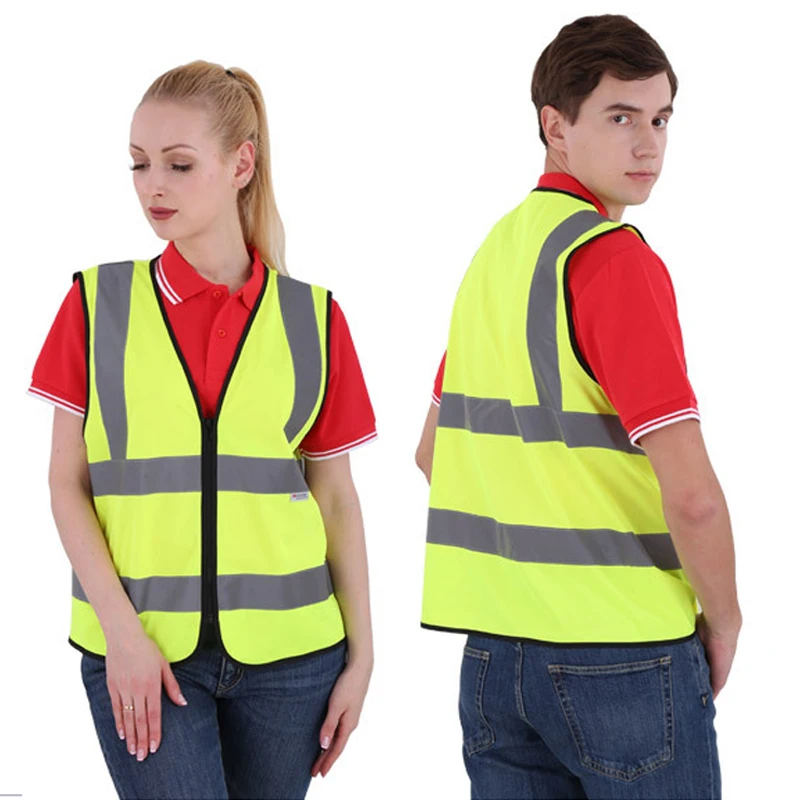 

Reflective Vest Outdoor Riding Safety Sanitation Workers Clothing Traffic Car Vests High Visibility Fluorescent Yellow Coat