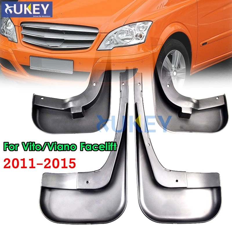 Car Mud Flaps For Benz Vito Viano V Class W639 2011 - 2015 Mudflaps Splash Guards Mud Flap Mudguard Front Rear 2012 2013 2014