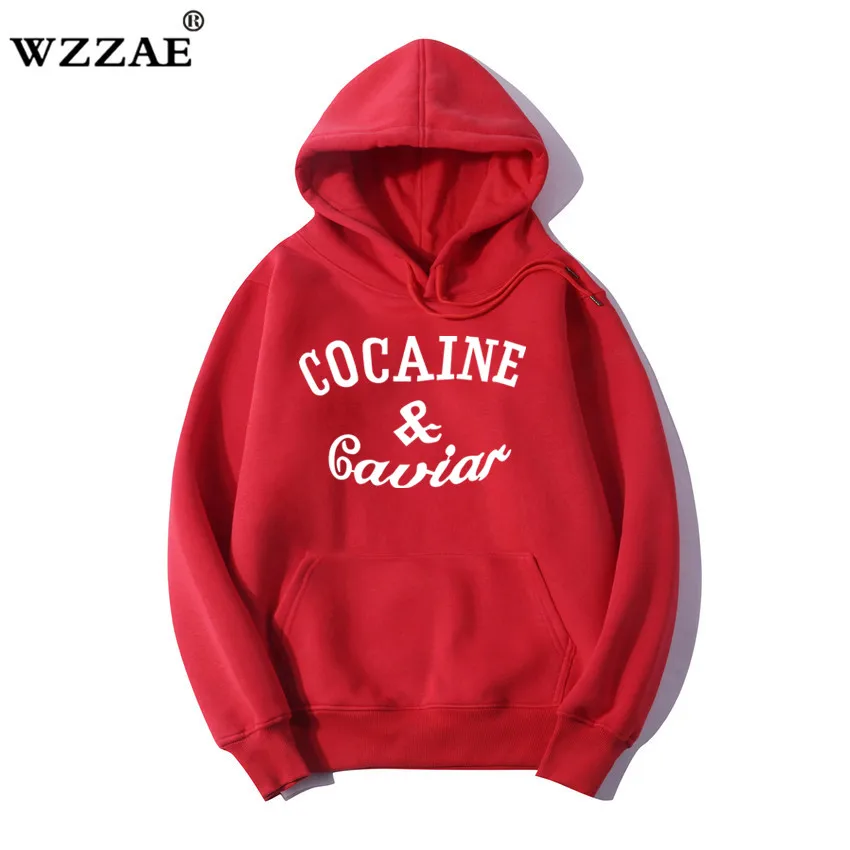 

HOT 2023 New Cocaine Caviar 100% Cotton Hoodies Men Hip Hop Hoodies Sweatshirts Fashion New Design Men's Casual Brand Clothing