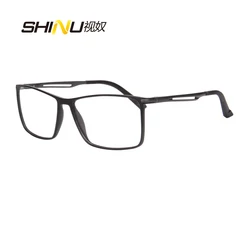 SHINU Brand Multifocal Progressive Reading Glasses For Men Women Points For Mens Reading Glasses Tr90 & Metal Eyewear For Reader