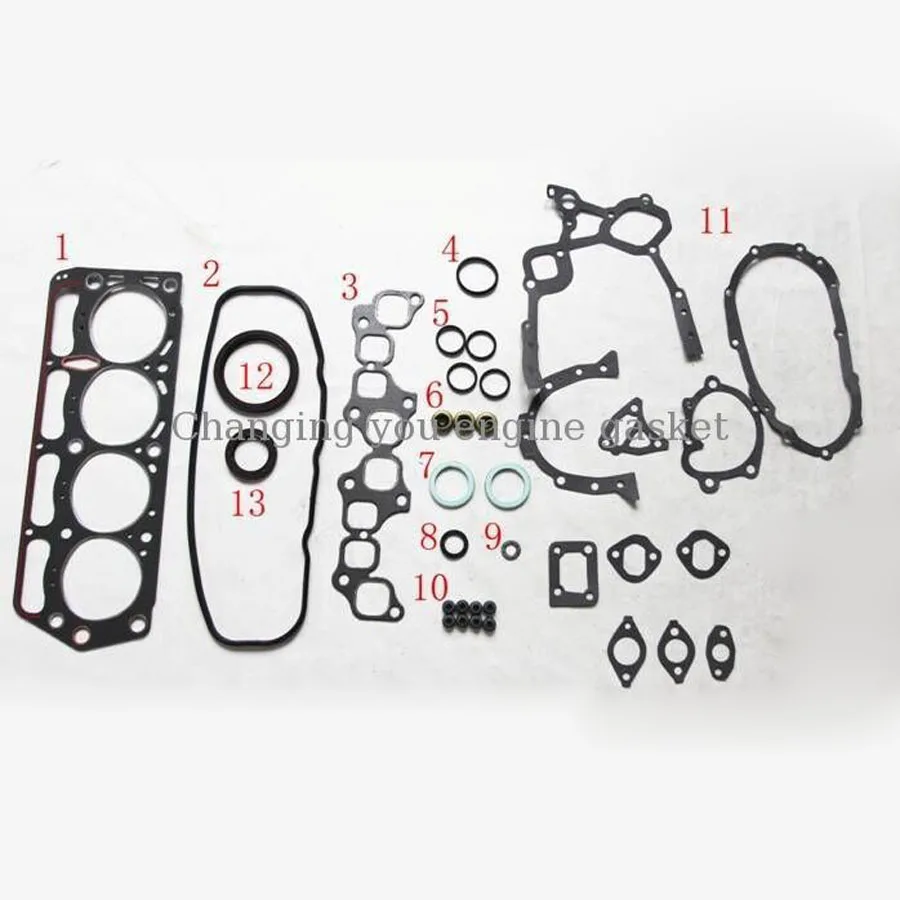 1Y 2Y 3Y For TOYOTA CRESSIDA LITEACE HILUX DAIHATSU ROCKY DELTA WIDE 2.0 Engine Rebuilding Kits Engine Gasket 04111-73029