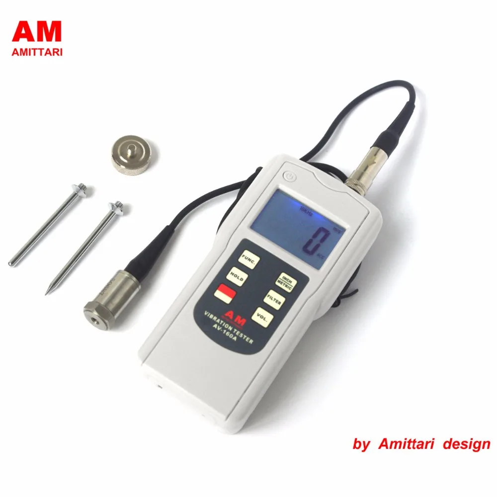 Genuine Brand AMITTARI Vibration Tester Meter Analyzer Bearing condition monitoring 10-10KHz AC output USB BLUETOOTH RS232