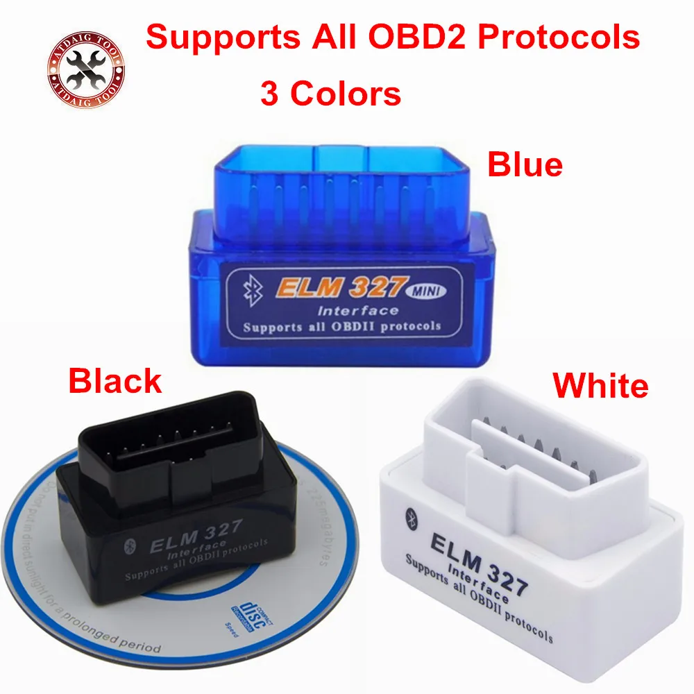 Factory Price Promotion price New MINI Vgate V 2.1 ELM 327 Bluetooth Vgate Scan OBD2 / OBDII ELM327 V2.1 Code Scanner BT adapter