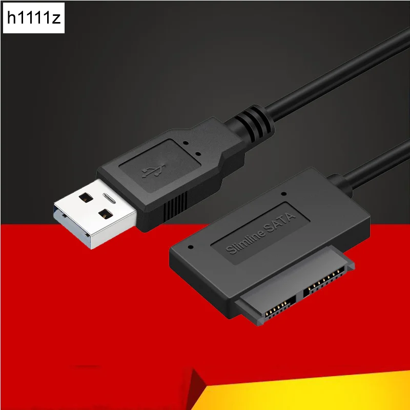 USB 2.0 to Mini Sata II SATA2.0 7+6 13Pin Adapter Converter Cable for Computer PC Laptop CD DVD ROM Drive Slimline SATA Cables