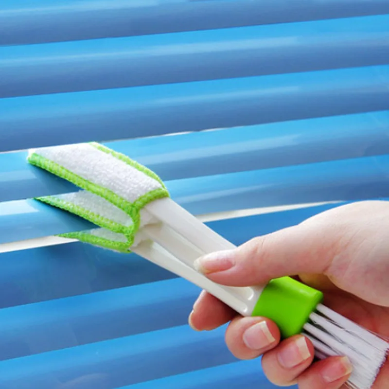 Portable Double Ended Car Air Vent Slit Cleaner Brush Dusting Blinds Keyboard Cleaning Brushes Cleaning  Car Accessories