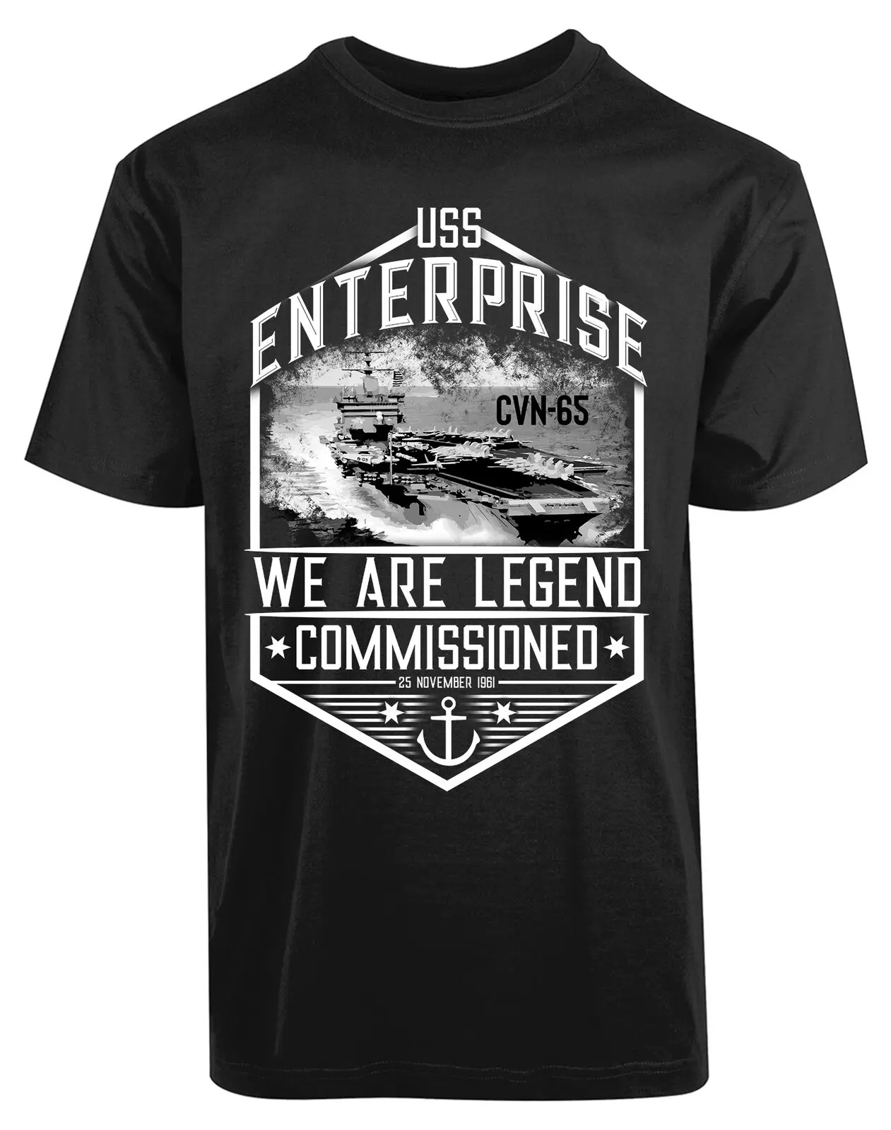 Uss Enterprise We Are Legend Commissioned Cvn 65 New Men'S Personalized 2019 New Fashion Casual Novelty O-Neck Muscle Shirt