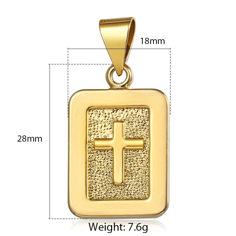 Crucifix Jesus Cross Pendant For Men Women Gold Color Christian Pendants Woman Jewelry Gifts Dropshipping Wholesale LGPP01