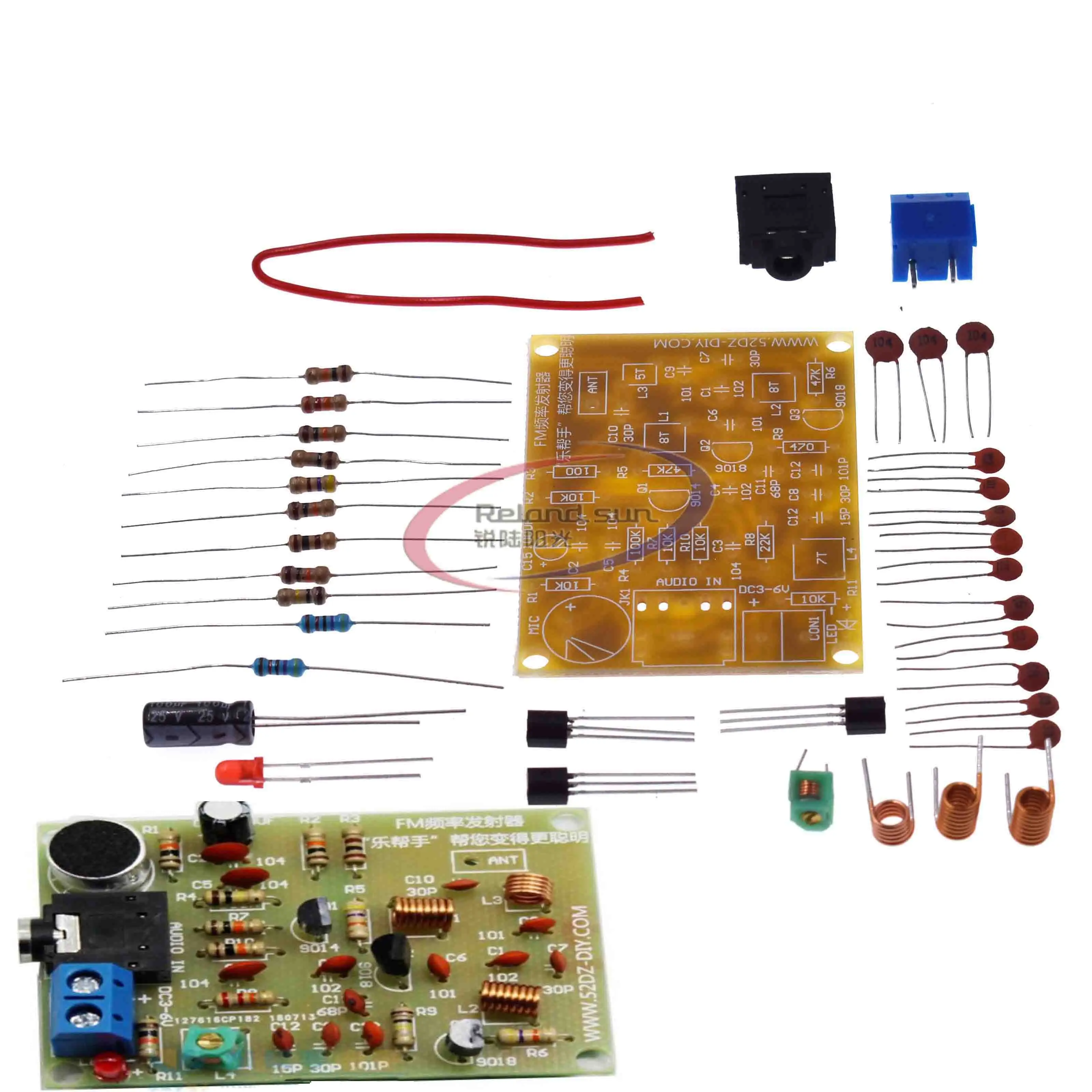 88-108MHz FM Frequency Modulation Wireless Microphone Module DIY Kits Transmitter Board Parts DC 3-6V FM Transmitter Module