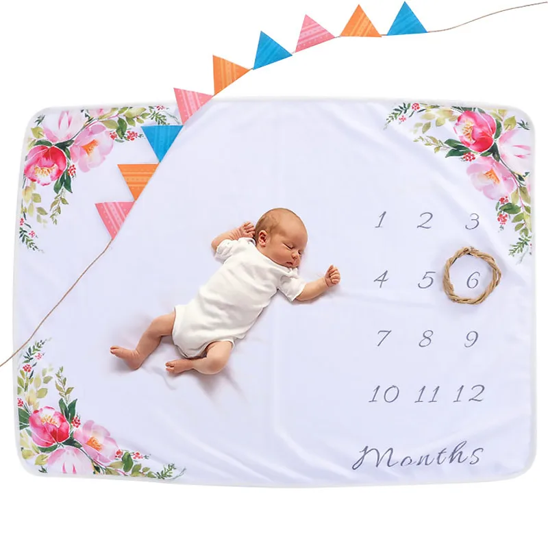 Baby Birth Memorial Blankets Creative Baby Blankets For Newborn Infant Toddler Photo Props Photography Sheets Baby Swaddle Wrap