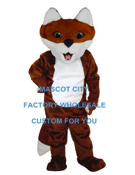 

Cartoon Fox Mascot Costume Character Adult Size Party Carnival Mascotte Mascotta Outfit Suit Kit Fancy Dress Free Shipping SW908