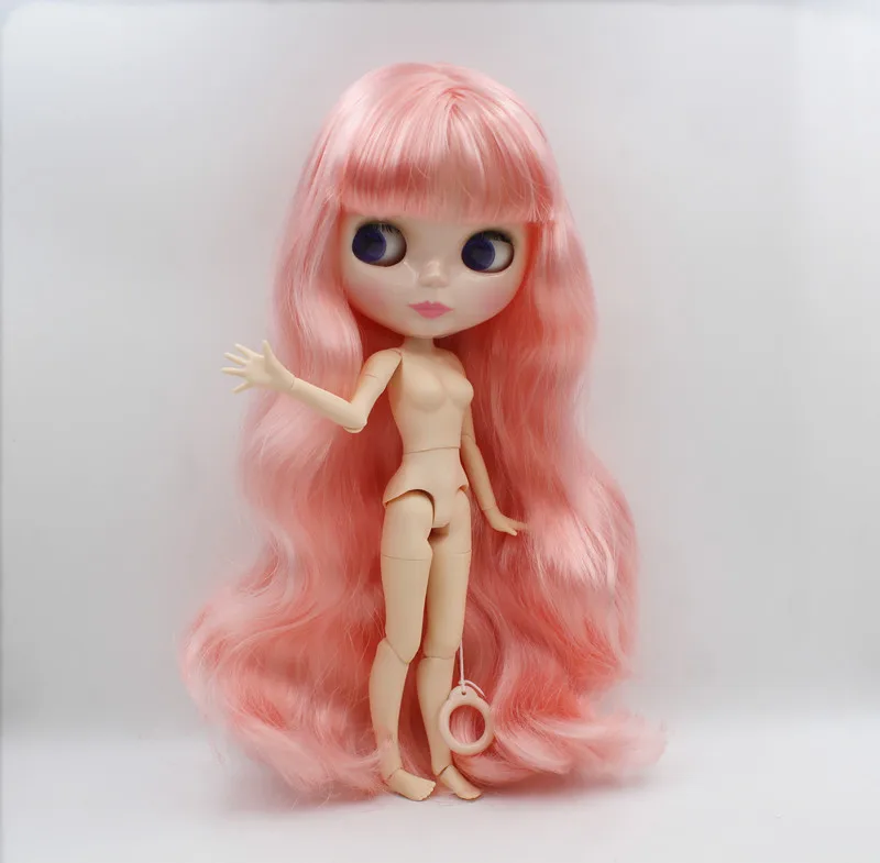 

Blygirl,Blyth doll,Pink bangs and uncurled bangs, nude dolls, 19-knuckle dolls, DIY dolls can change body