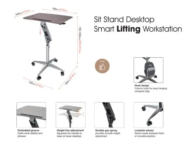 Large lifting table, new classroom, home office, intelligent lifting,computer monitor standing mobile workbench