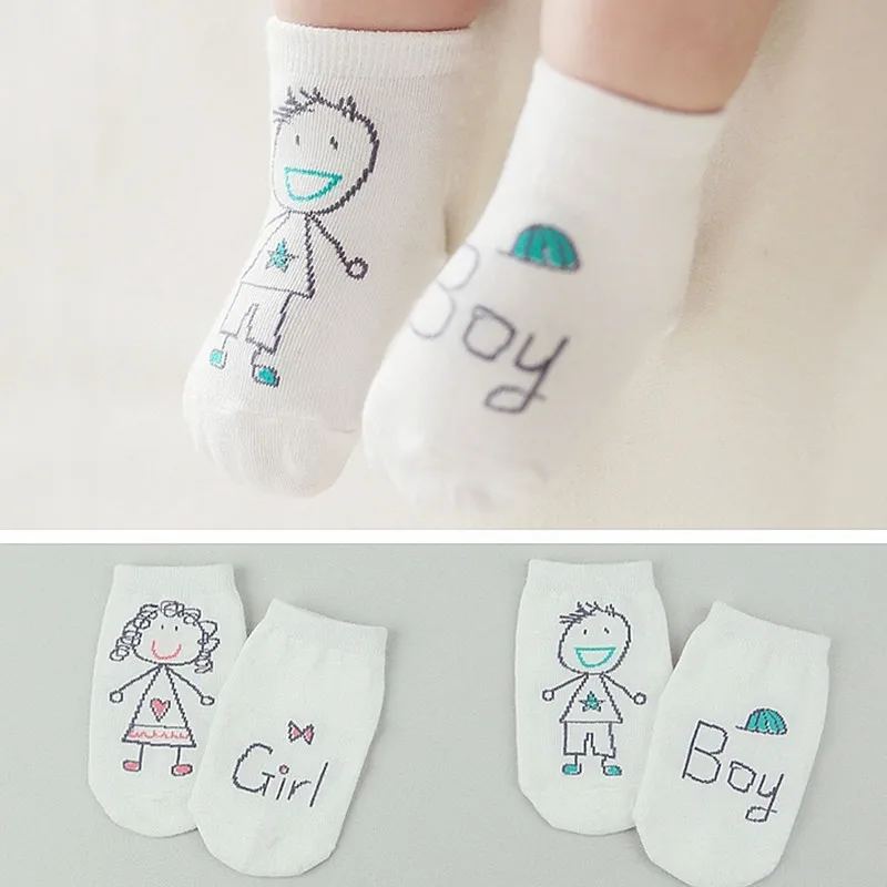 

Hot Sale Cute Spring Autumn Baby Socks Newborn Cotton Baby Boys Girls Cute Toddler Asymmetry Anti-slip Socks for babies