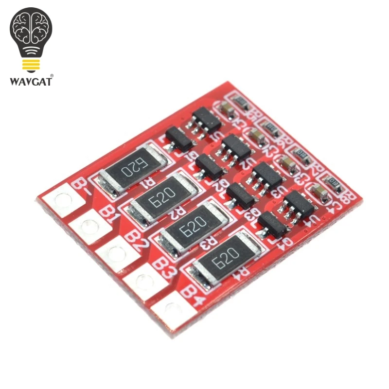 WAVGAT 4S BMS Protection Board with Balance for 4s cell 3.2V Lithium iron phosphate Battery