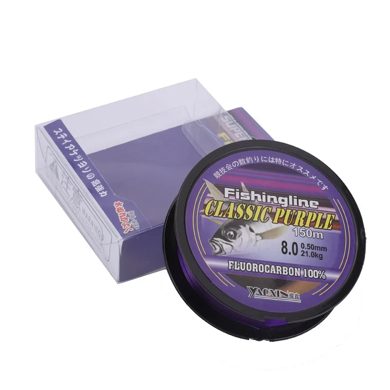 Fishing Lines Super Strong Nylon Not Fluorocarbon Tackle Non-Linen Multifilament Purple Fishing Line 100/150/200/300/500M