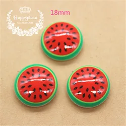 20 pz Kawaii Simulazione di Frutta Anguria Intorno Resina Flatback Cabochon Cibo Forniture per L'arte Della Decorazione Fascino FAI DA TE, 18mm