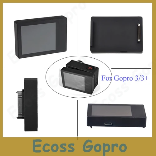 Suptig for gopro Hero 4  3+ 3 LCD BacPac display screen for Accessories Gopro hero3 Hero 3+ Hero 4  Lcd screen