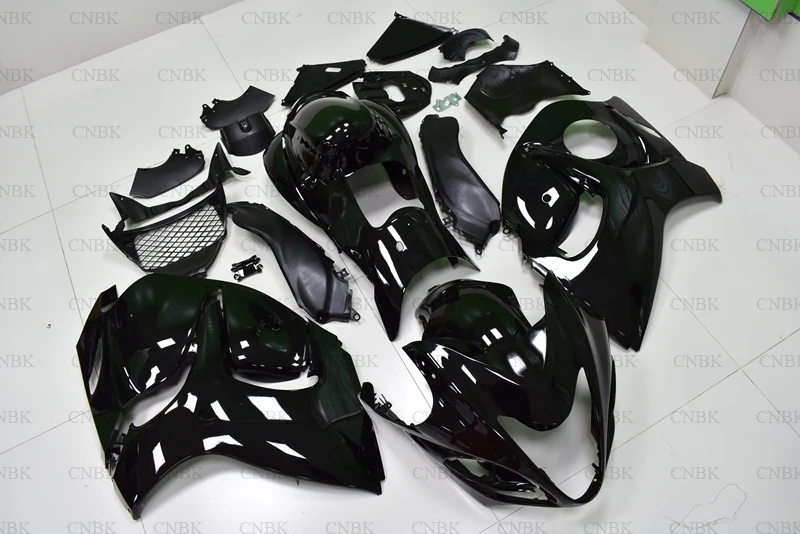 for HAYABUSA 2008 - 2018 Fairings GSX-R1300 2010 glossy Black Full Body Kits Gsx 1300R 2013 Fairing Unpainted