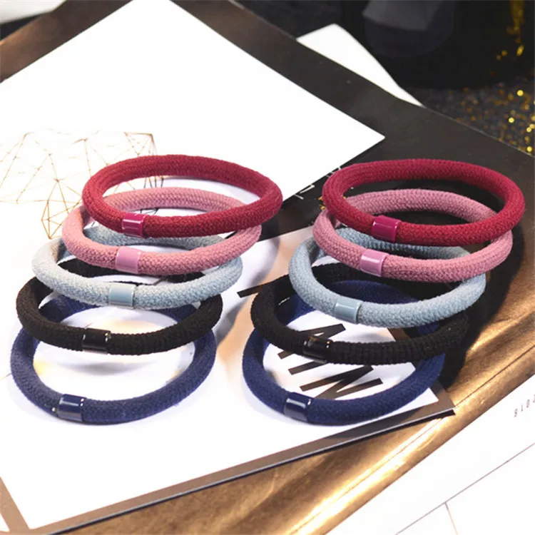 10PCS/Lot Hot Sale Girls Colorful Elastic Hair Band Lovely Kids Children Hair Ropes Hair Accessories Random Color