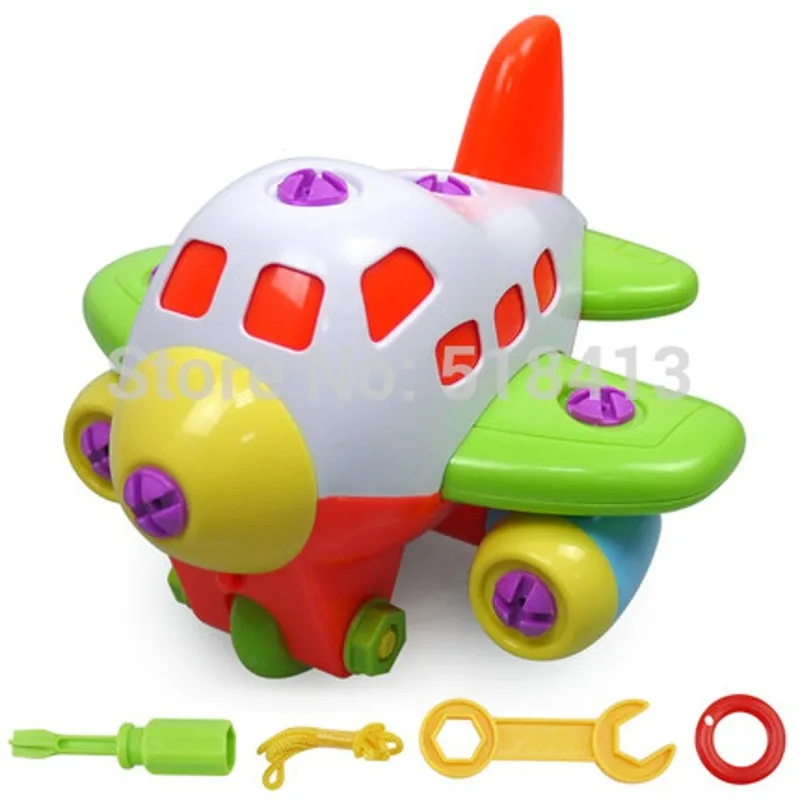 Assembly Plastic Airplane Large Passenger Aircraft Dismantling Children Toy Boy Disassembled Educational For Intelligence 2021