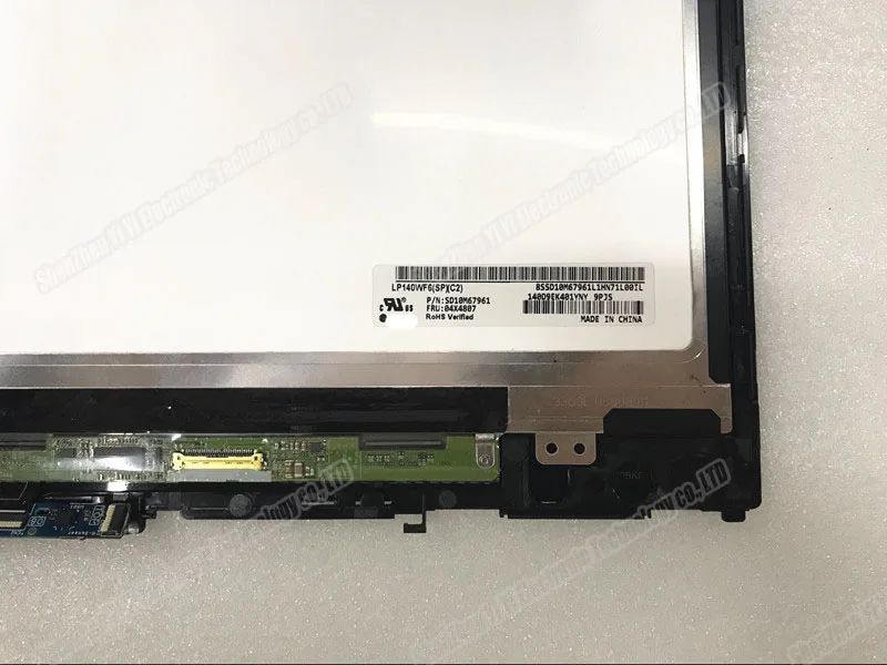Imagem -03 - Display Lcd com Toque para hp Pavilion X360 14 na Série Fhd Substituição da Tela Led Notebook pc Tpn-w125 14m-ba 14-ba Series