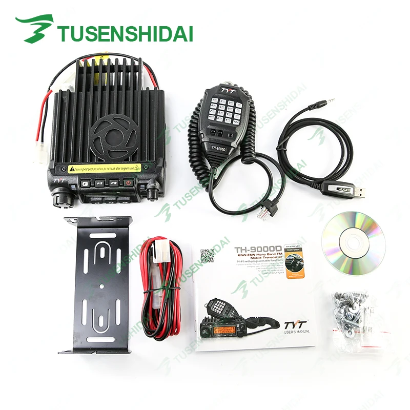 TYT TH-9000 Single Band VHF Vehicle-Mounted Mobile Radio with Cable and Software