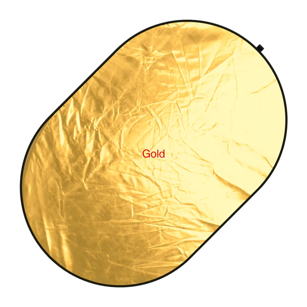 Yizhestudio 5 in 1 Reflector 24''x35'' Fotografia Disffuer Gold Silver White Black Translucent portable light reflector