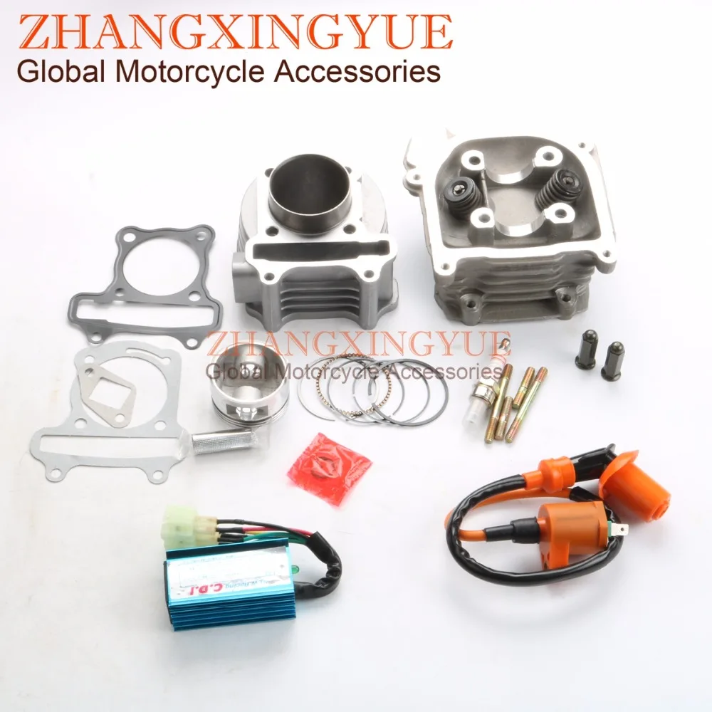 80cc Big Bore Kit Performance Cam CDI Coil Variator Carburetor GY6 139QMB 47mm