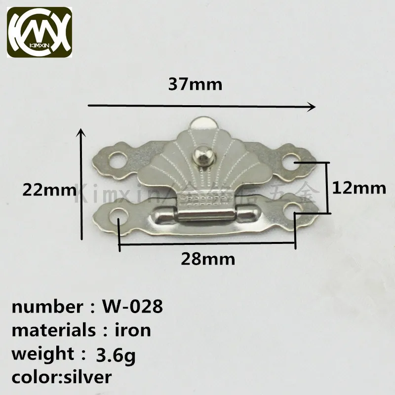 Hardware accessories used on wooden boxes Christmas gift box lock butterfly shape Equipped with screw Exempt postage W-028