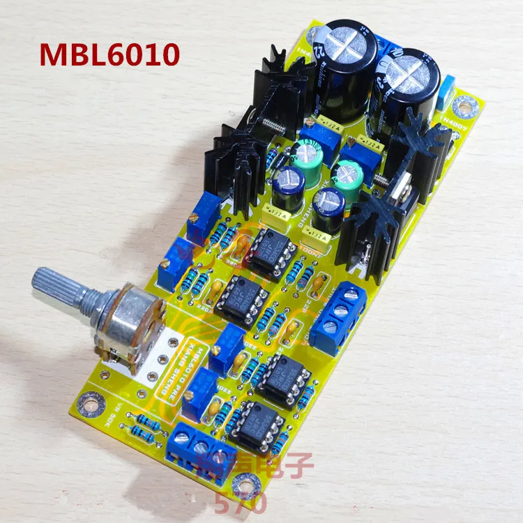 MBL6010 JRC5534DD Op amp Pre-amplifier board amplifier pre-level board With LM317 / 337 regulator circuit finished board