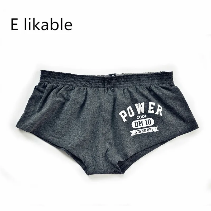 

E likable hot new printing letters men's underwear cotton comfortable breathable fashion sexy low waist home boyshort