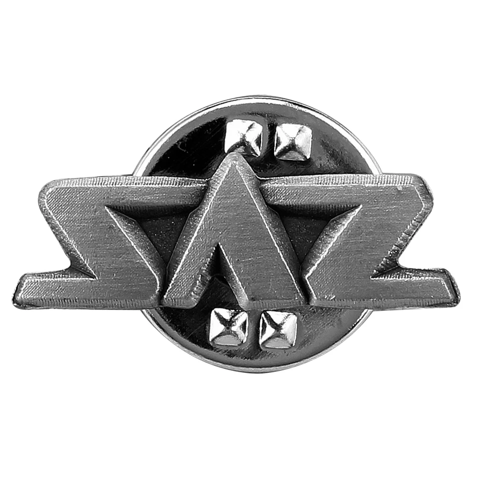 Custom Alloy Antique Silver Star Military Metal Badge