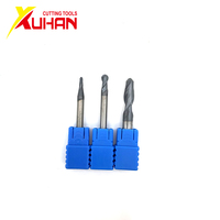 Ball nose end mill 2 flutes R0.5-R2.0 cnc end milling cutter for metal face and slot machining hrc50 coated end mills