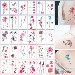 Different 30 sheets Literary Fresh Letters Flowers Stars Temporary Tattoo sticker Body Art Waterproof Cartoon kids Tattoos