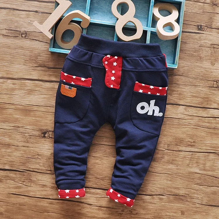 2016 new Spring autumn cartoon cotton Korean style 1 piece baby pants 0-2 year kids harem pants baby boy / girs pants