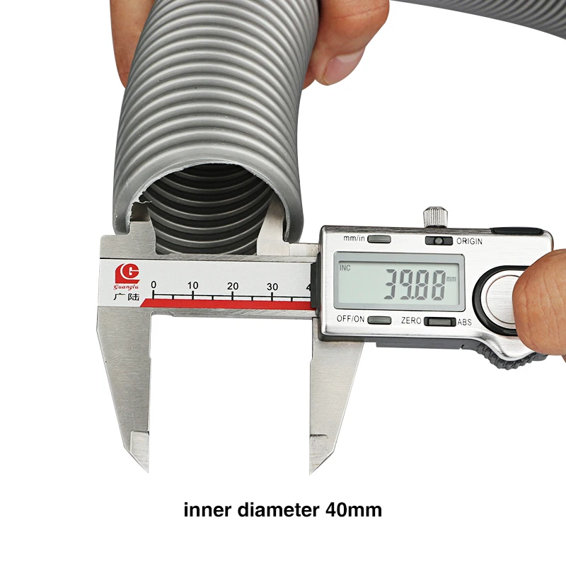 1m High Temperature Flexible Diameter 40mm To 48mm EVA Hose With Good Quality For Accessories Of Idustrial Vacuum Cleaner