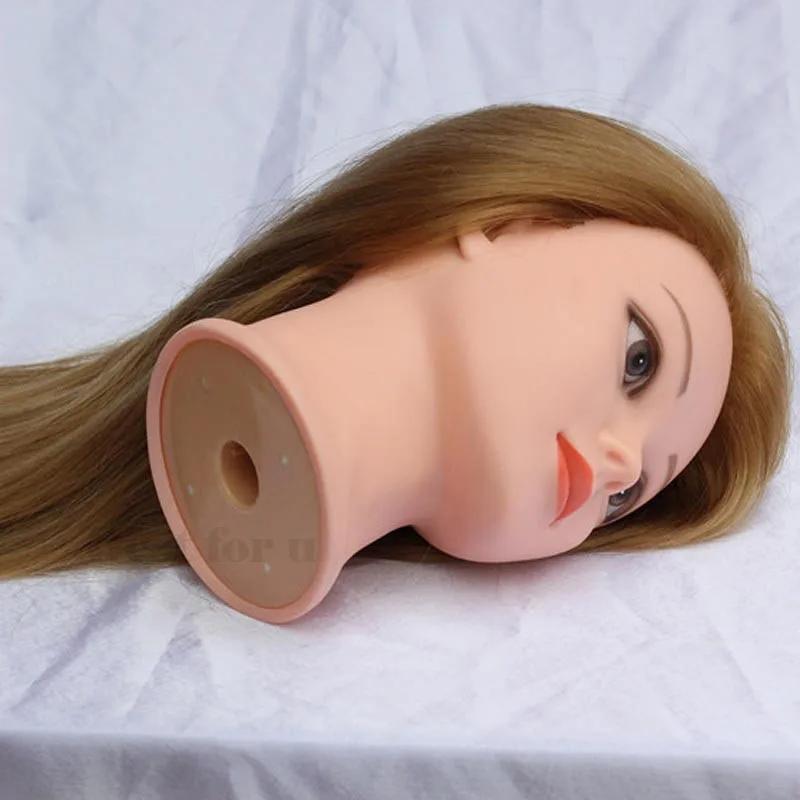 Best Quality Hairdressing Hair Doll Head Training Heads  24'' Mannequin Head With Long Hair Hot Sale Hair Practice Head On Sale