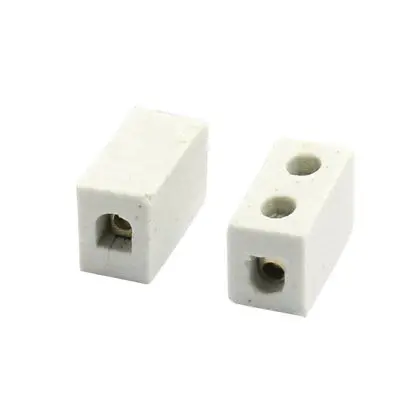 10 Pcs 1W2H High Temperature Porcelain Ceramic Terminal Block 5A 110-600V