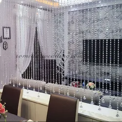 Prezzo di fabbrica! 10 M di Nozze FAI DA TE Decor Diamante Acrilico Perline Di Cristallo Tenda Filo Ghirlanda Finestra Sciarpe con pendente di Diamanti